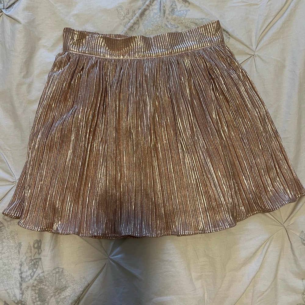 Janie and Jack NWT girls metallic gold skirt size 6